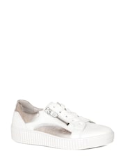 Gabor Wemo White and Metallic Muticoloured Trainers - Image 3 of 5
