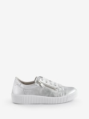 Gabor Silver Metallic Wisdom Casual Trainers - Image 1 of 1