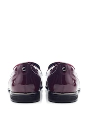 Moda in Pelle Evvaa Flat Slip on Tassle Leather Barrel Loafers - Image 3 of 4