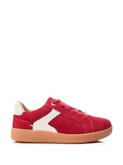 Moda in Pelle ALLETTE COLOUR BLOCK SUEDE TRAINER - Image 1 of 4