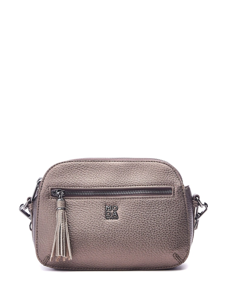 Moda in Pelle Aubree Tassel Detail Camera Bag - Image 1 of 4