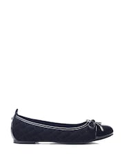 Moda in Pelle Ferme Smart Quilted Leather Ballerinas - Image 1 of 4