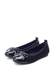 Moda in Pelle Ferme Smart Quilted Leather Ballerinas - Image 2 of 4