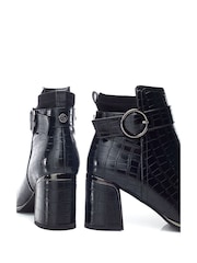 Moda in Pelle Paeden Trim Detail Ankle Boots - Image 4 of 4