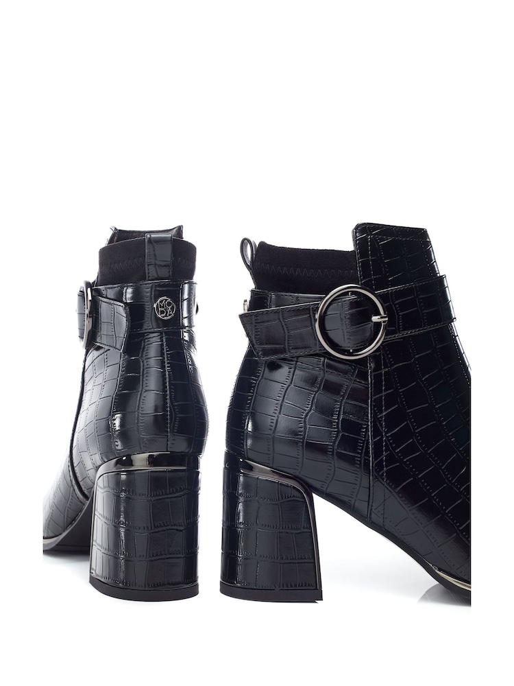 Moda in Pelle Paeden Trim Detail Ankle Boots - Image 4 of 4