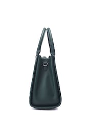 Moda in Pelle Large Blair Patent Croc Effect Tote Bag - Image 3 of 4