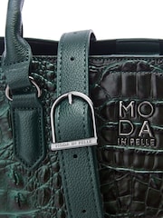 Moda in Pelle Large Blair Patent Croc Effect Tote Bag - Image 4 of 4