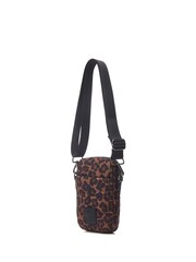 Moda in Pelle Ashtyn Nylon Leopard Print Phone Bag - Image 1 of 4
