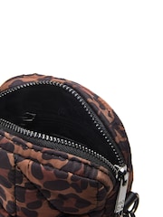 Moda in Pelle Ashtyn Nylon Leopard Print Phone Bag - Image 3 of 4