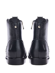 Moda in Pelle Penelopi Detail Lace Up Leather Boots - Image 3 of 4