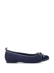 Moda in Pelle Ferme Smart Quilted Leather Ballerinas - Image 1 of 4