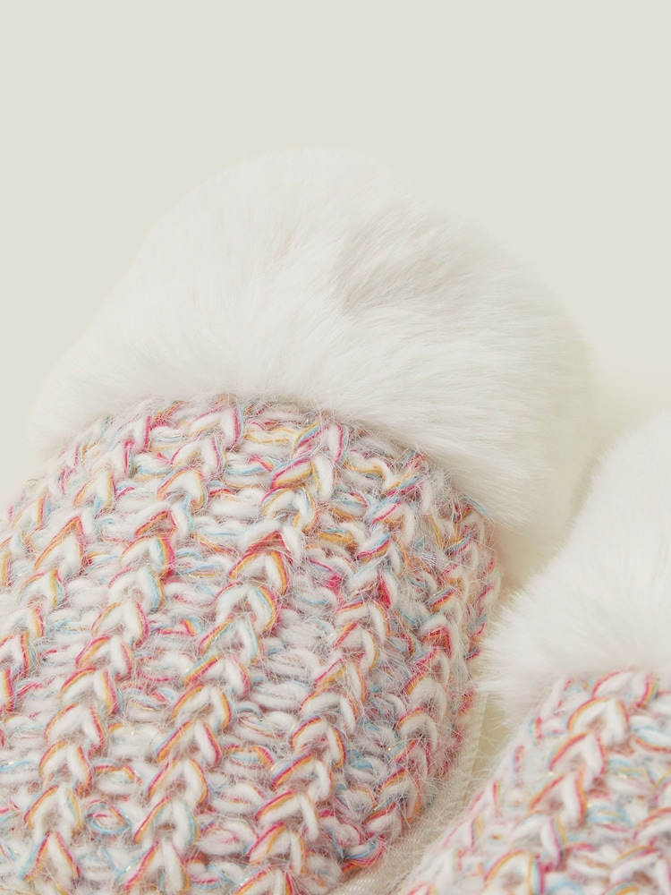 Accessorize Umetno krzno Knit Mules Copati - Slika 2 iz 2 Accessorize Umetno krzno Knit Mules Copati - Slika 2 iz 2
