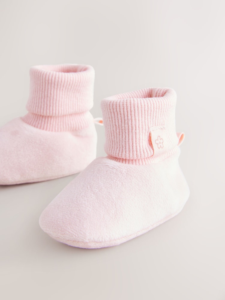 Pink Baby Bootie Shoes (0-18mths) - Image 3 of 4