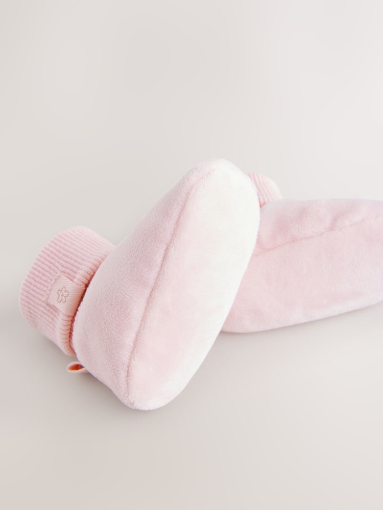 Pink Baby Bootie Shoes (0-18mths) - Image 4 of 4
