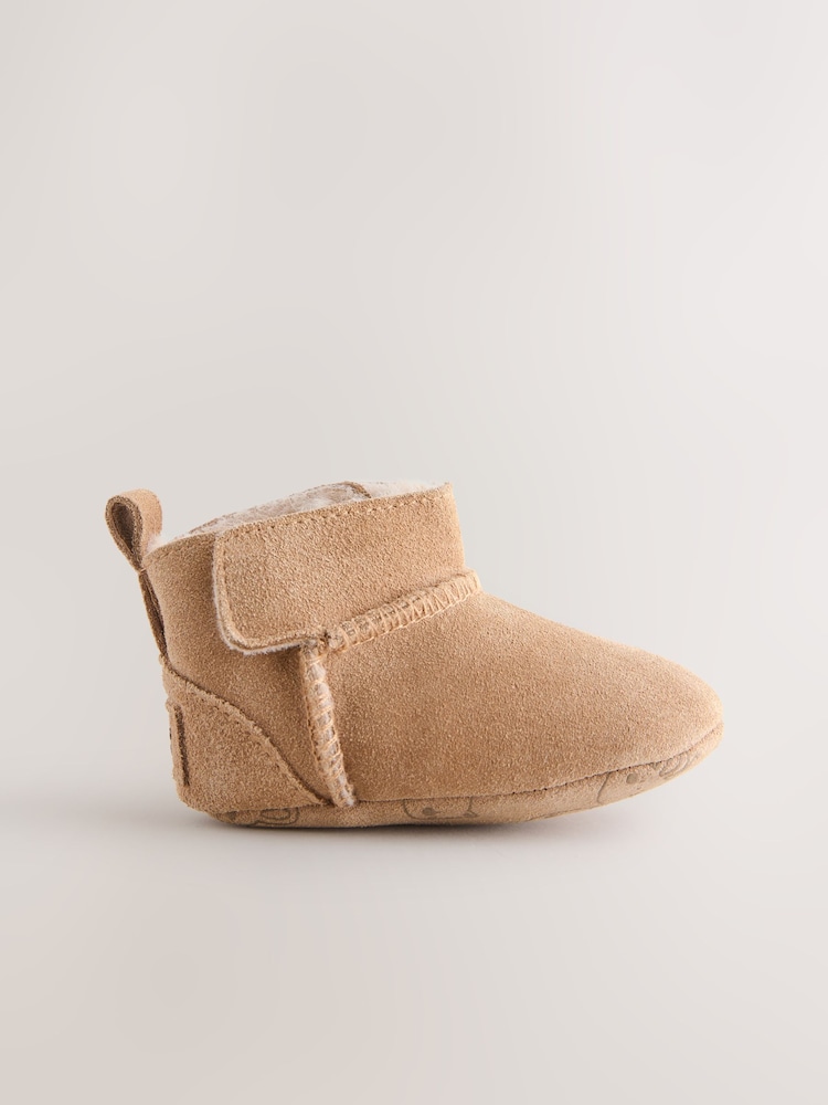 Tan Brown Baby Pull-On Boots (0-24mths) - Image 2 of 5