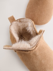 Tan Brown Baby Pull-On Boots (0-24mths) - Image 3 of 5