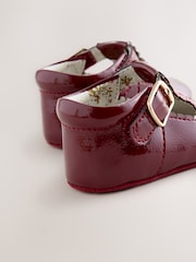 Burgundy Red Baby T Bar Shoes (0-18mths) - Image 3 of 5