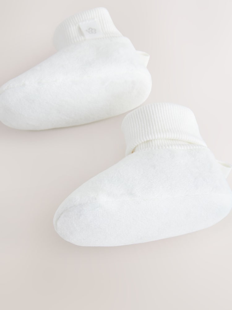 White Baby Bootie Shoes (0-18mths) - Image 4 of 4