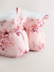 Pink Baby Snowboots (0-24mths) - Image 3 of 5