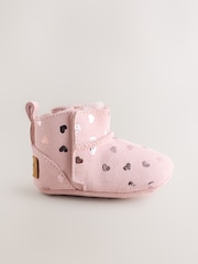 Pink Heart Baby Pull-On Boots (0-24mths) - Image 2 of 5