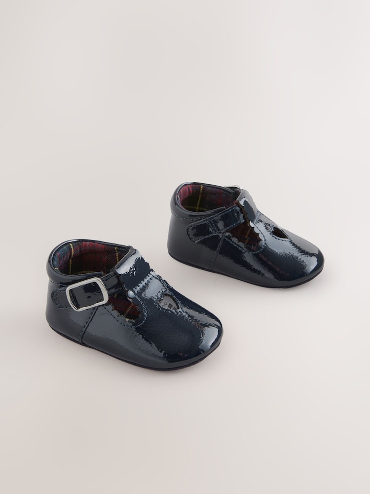 Navy Baby T Bar Shoes (0-18mths) - Image 1 of 5