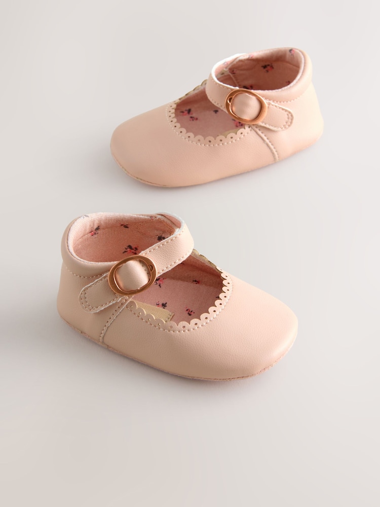 Pink Mary Jane Baby Shoes (0-24mths) - Image 1 of 5