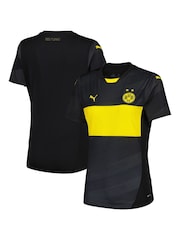 Puma Black Womens Borussia Dortmund Away Shirt 2024-25 - Image 1 of 3