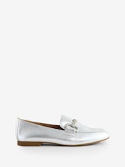 Gabor Jangle Silver Metallic Loafers Shoes - Image 1 of 1