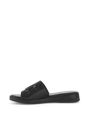 Gabor Oaty Leather Black Sandals - Image 2 of 5