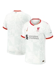 Nike White Dri-FIT Liverpool Third Match Shirt 2024-25 - Image 1 of 3