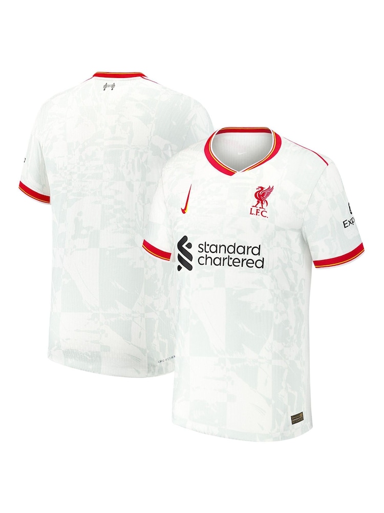 Nike White Dri-FIT Liverpool Third Match Shirt 2024-25 - Image 1 of 3