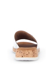 Gabor Oaty Leather White Sandals - Image 5 of 5