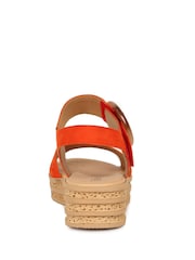 Gabor Orange Andre Pumpkin Suede Sandals - Image 4 of 5