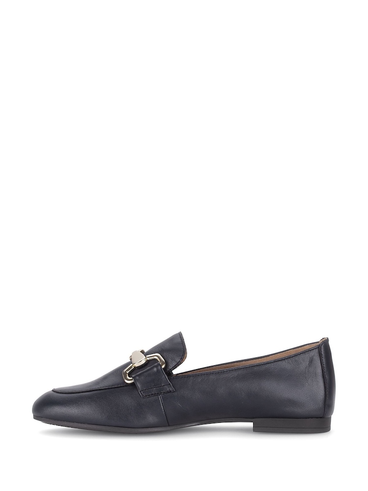 Gabor Blue Jangle Midnight Leather Loafers Shoes - Image 2 of 5 Gabor Blue Jangle Midnight Leather Loafers Shoes - Image 2 of 5