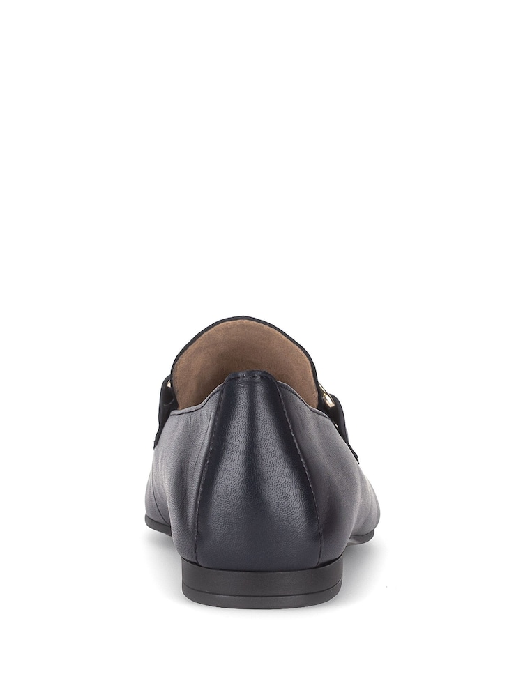 Gabor Blue Jangle Midnight Leather Loafers Shoes - Image 5 of 5