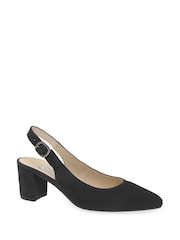 Gabor Black Helmsdale Suede Slingback Sandals - Image 3 of 5