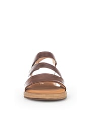 Gabor Oporto Peanut Leather Brown Sandals - Image 3 of 5