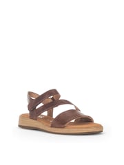 Gabor Oporto Peanut Leather Brown Sandals - Image 4 of 5