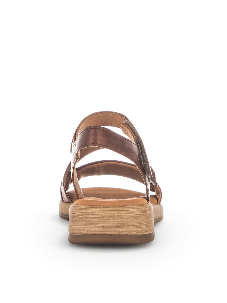 Gabor Oporto Peanut Leather Brown Sandals - Image 5 of 5 Gabor Oporto Peanut Leather Brown Sandals - Image 5 of 5