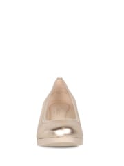 Gabor Natural Epworth Puder Metallic Wedge Shoes - Image 4 of 5