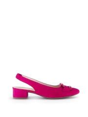 Gabor Pink Malta Suede Slingback Shoes - Image 1 of 5