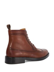 Dune London Tan Brown Marlon Lace Up Boots - Image 4 of 6