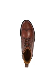 Dune London Tan Brown Marlon Lace Up Boots - Image 5 of 6
