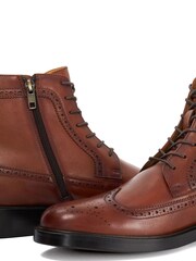 Dune London Tan Brown Marlon Lace Up Boots - Image 6 of 6
