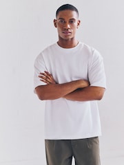 Navy/White/Grey Stripe Relaxed Fit Heavyweight T-Shirts 3 Pack - Image 10 of 12