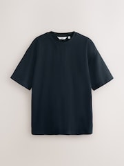Navy/White/Grey Stripe Relaxed Fit Heavyweight T-Shirts 3 Pack - Image 3 of 12
