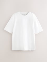 Navy/White/Grey Stripe Relaxed Fit Heavyweight T-Shirts 3 Pack - Image 4 of 12