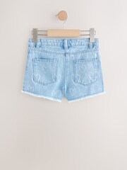Синий деним - Frayed Edge Denim Shorts (3-16yrs) - Image 2 of 4