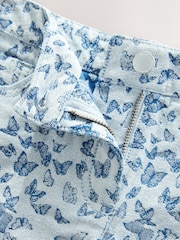 Butterfly Denim Regular Length Frayed Edge Denim Shorts (3-16yrs) - Image 7 of 7