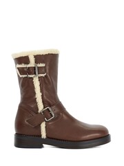 Dune London Brown Pixo Biker Boots - Image 2 of 6
